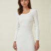 Cotton On Ежедневна рокля 2054242 Бял Slim Fit за Жени цена