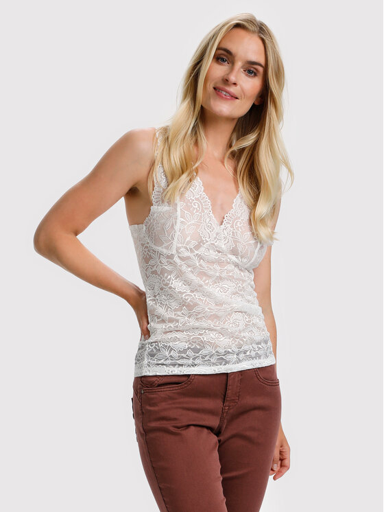 Cream топ Glaze 10604095 Бял Regular Fit за Жени цена