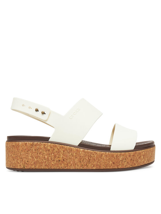 Crocs Сандали Brooklyn Cork Low Wedge 211144 Черен за Жени цена