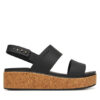 Crocs Сандали Brooklyn Cork Low Wedge 211144 Черен за Жени цена