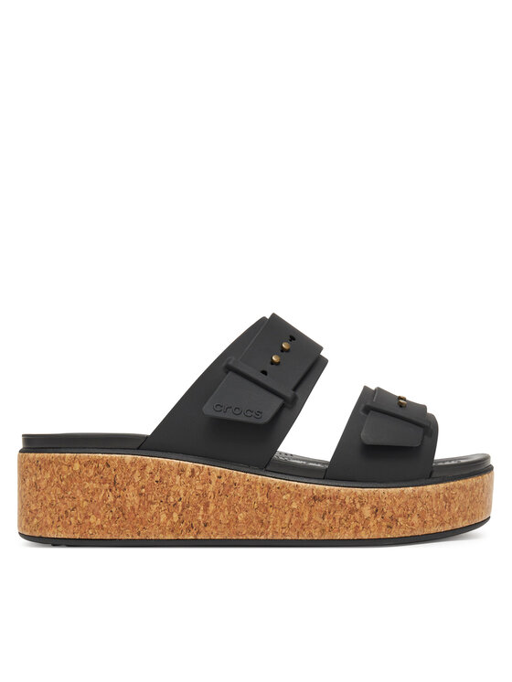 Crocs Чехли Brooklyn Cork Buckle 211252 Черен за Жени цена