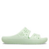 Crocs Чехли Classic Floral Cutout Sandal 210966 Зелен за Жени цена