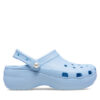 Crocs Чехли Classic Platform Pearl Clog 211231 Син цвят на ниска цена