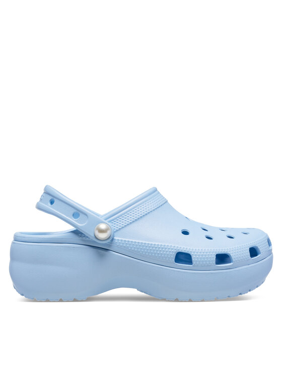 Crocs Чехли Classic Platform Pearl Clog 211231 Син за Жени цена