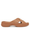 Crocs Чехли Cross Strap 210840 Кафяв за Жени цена