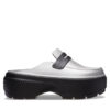 Crocs Чехли Stomp Metallic Loafer Clog 210363 Сребрист за Жени цена