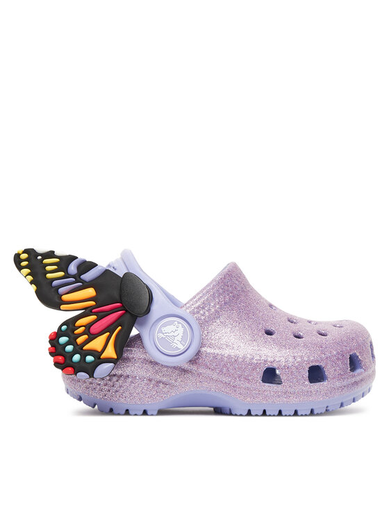 Crocs Чехли Toddler Classic IAM Butterfly Clog 210018 Виолетов за Момичета цена