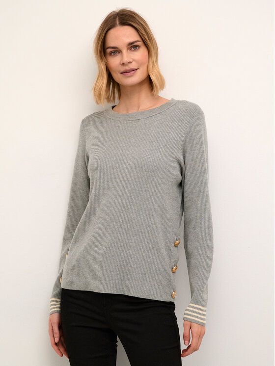 Culture Пуловер Cuannemarie 50109693 Сив Feminine Fit за Жени цена