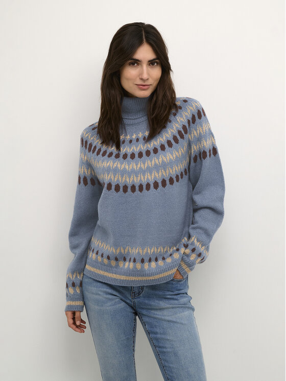 Culture Пуловер Cuthurid 50109941 Син Relaxed Fit за Жени цена