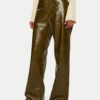 DAY BIRGER ÉT MIKKELSEN Кожени панталони Elijah DAY65243419 Кафяв Straight Fit за Жени цена