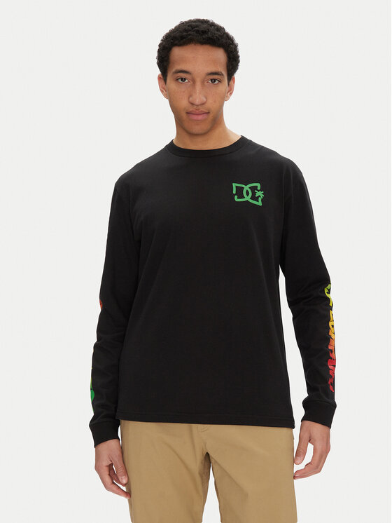 DC Тениска с дълъг ръкав ADYZT05474 Черен Standard Fit за Мъже цена