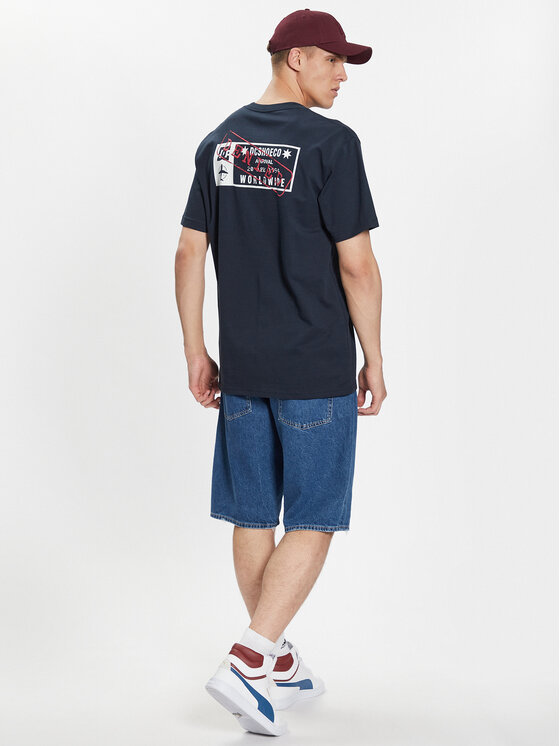 DC Тишърт ADYZT05259 Тъмносин Regular Fit за Мъже цена