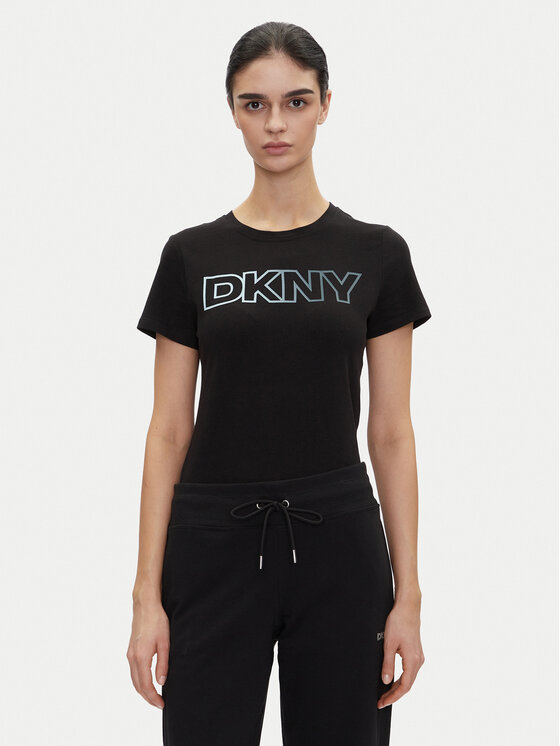 DKNY Sport Тишърт DP5T1193 Черен Regular Fit за Жени цена
