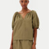 DKNY Блуза P5BAFATG 311 Зелен Regular Fit за Жени цена