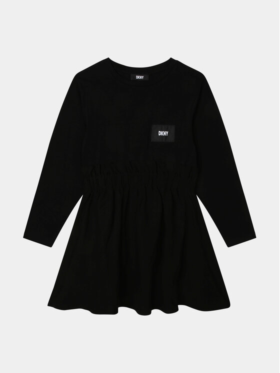 DKNY Ежедневна рокля D32895 D Черен Regular Fit за Момичета цена