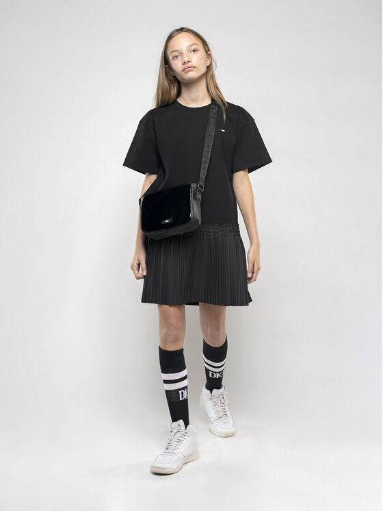DKNY Ежедневна рокля D32896 D Черен Regular Fit за Момичета цена