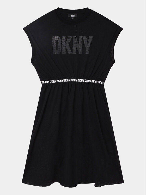 DKNY Ежедневна рокля D32898 D Черен Regular Fit за Момичета цена