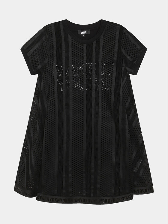 DKNY Ежедневна рокля D32899 D Черен Regular Fit за Момичета цена
