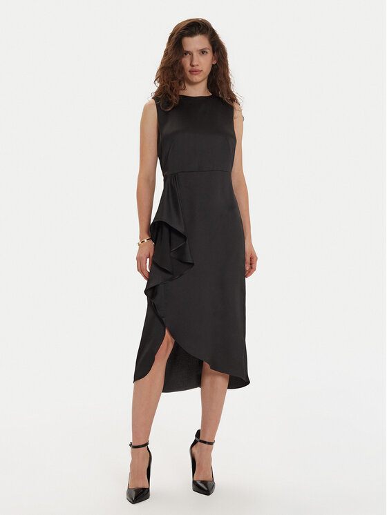 DKNY Коктейлна рокля DD4GTB81 Черен Slim Fit за Жени цена