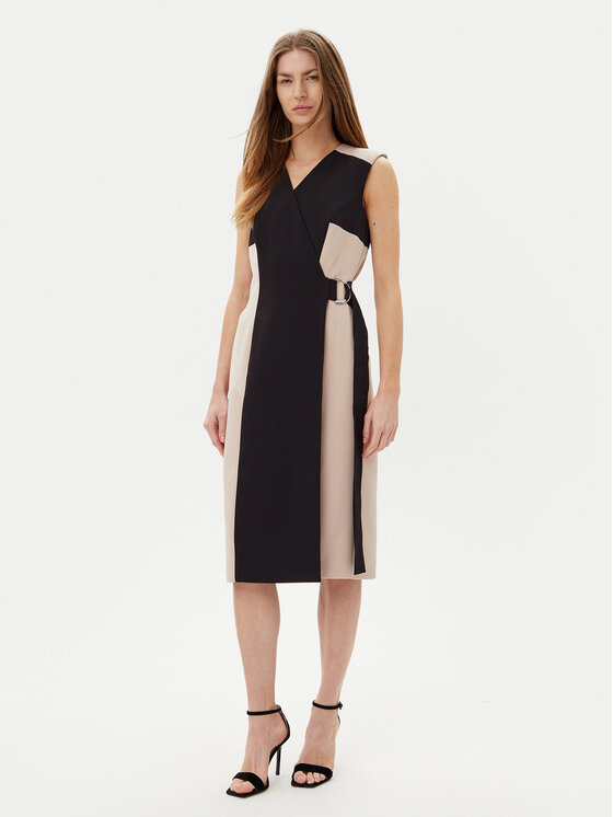 DKNY Коктейлна рокля DD5N1H61 Черен Slim Fit за Жени цена