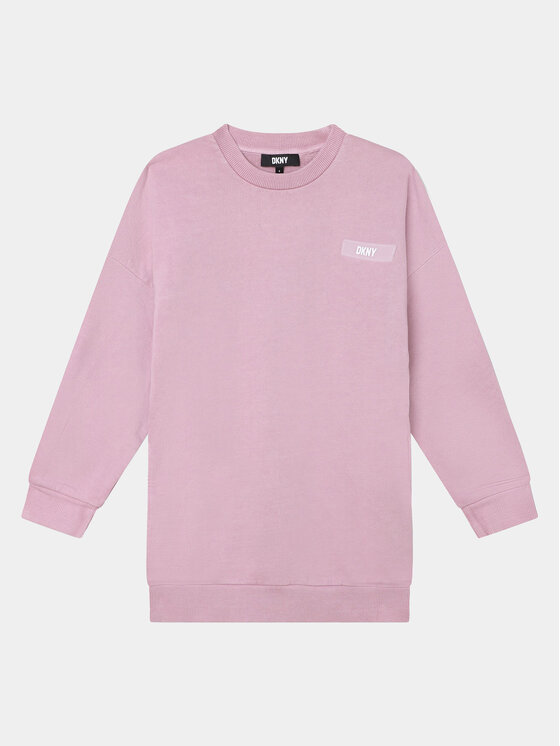 DKNY Плетена рокля D32887 D Розов Regular Fit за Момичета цена