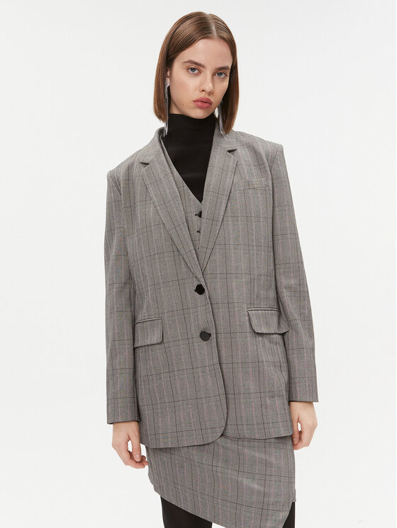 DKNY Сако P3GC6464 Сив Regular Fit за Жени цена
