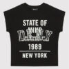 DKNY Тишърт D35S01 M Черен Relaxed Fit за Момичета цена