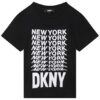 DKNY Тишърт D35S76 D Черен Regular Fit за Момичета цена