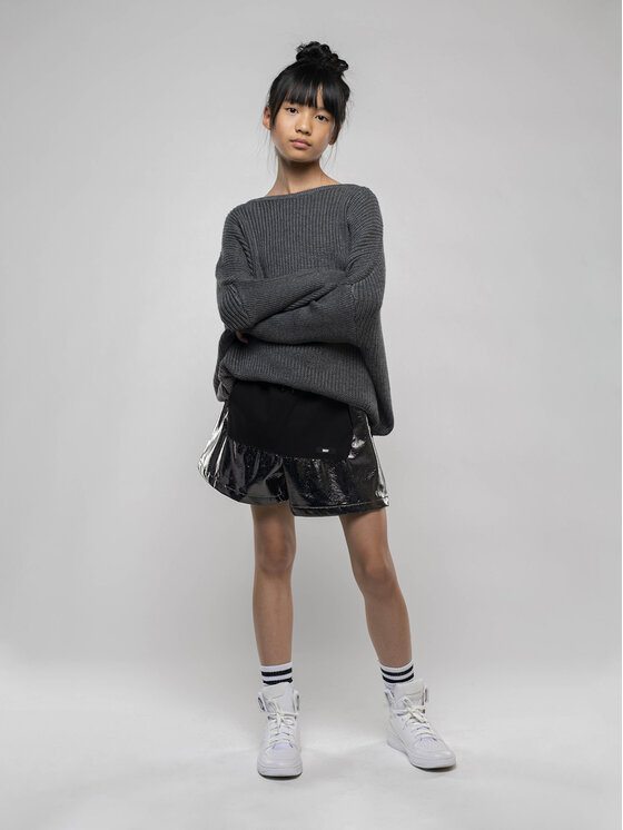 DKNY Шорти от плат D34B17 S Черен Regular Fit за Момичета цена