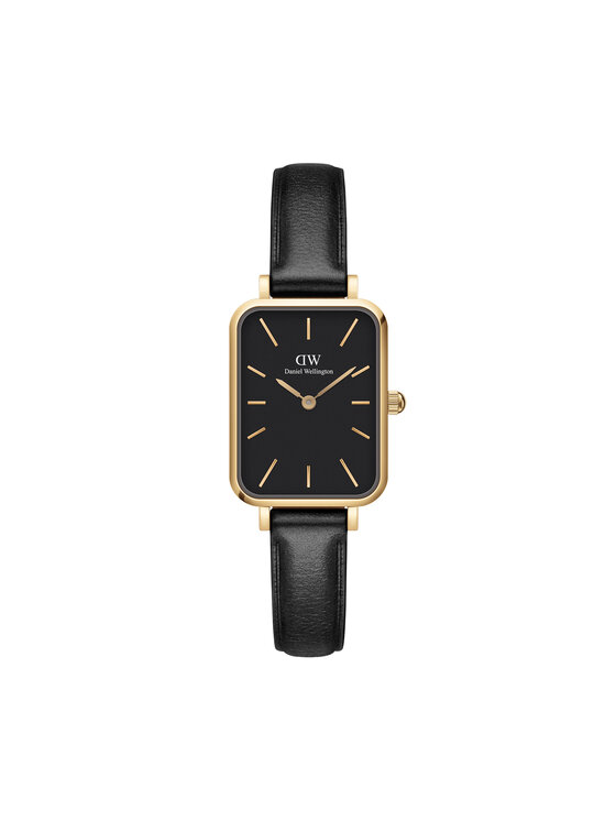 Daniel Wellington Часовник Quadro Pressed DW00100560 Черен за Жени цена