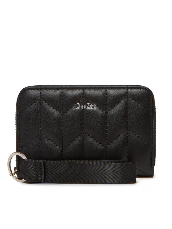 DeeZee Голям дамски портфейл W22062 Черен за Жени цена