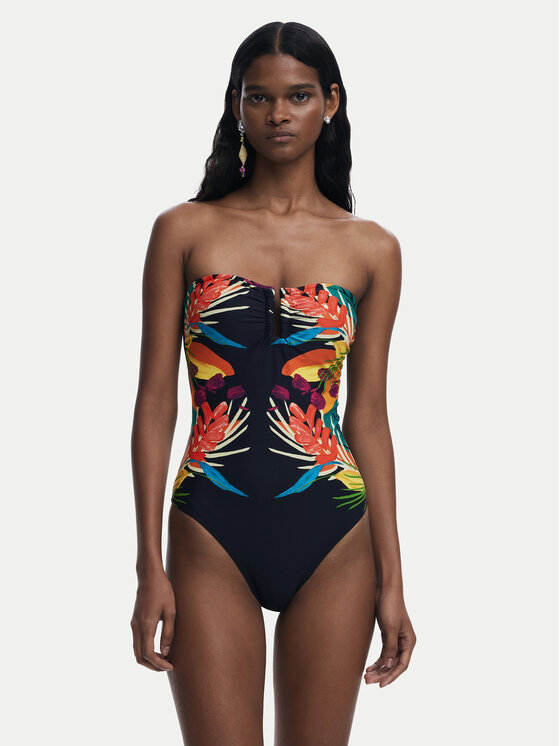 Desigual Бански костюм Bahamas 25SWMK09 Черен за Жени цена
