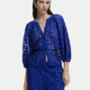 Desigual Блуза 25SWBW24 Син Regular Fit за Жени цена