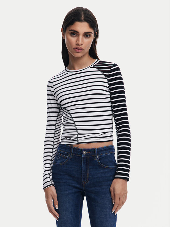 Desigual Блуза 25SWTK92 Бял Regular Fit за Жени цена