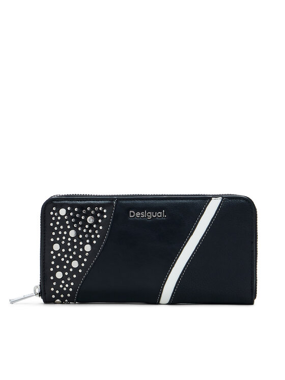Desigual Голям дамски портфейл 25SAYP24 Черен за Жени цена