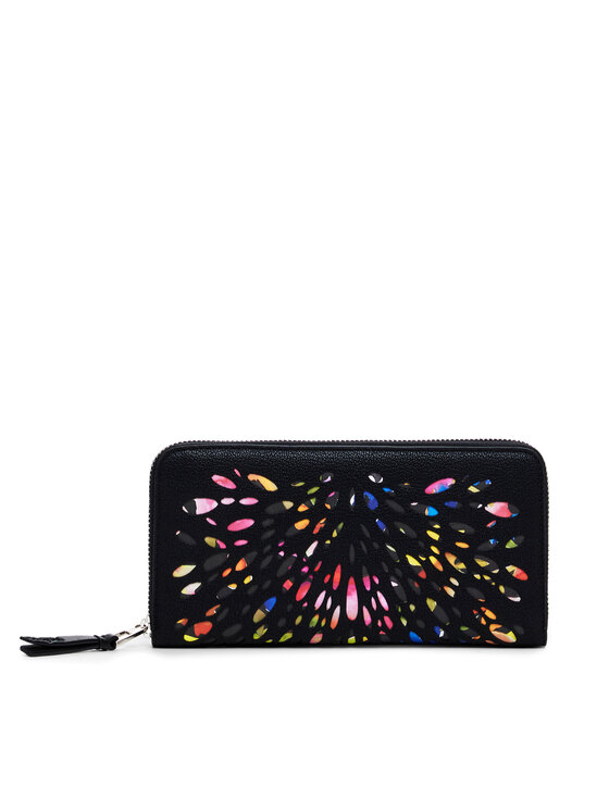 Desigual Голям дамски портфейл Blackwell 24WAYP09 Черен за Жени цена