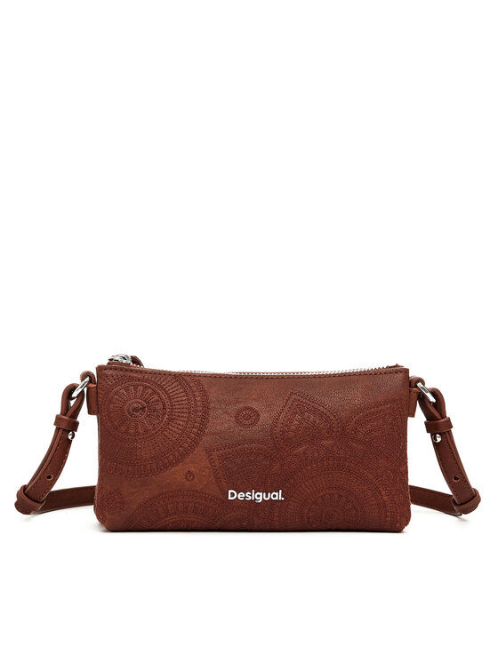 Desigual Дамска чанта 25SAYP02 Кафяв за Жени цена