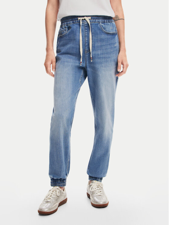 Desigual Дънки Caliope 24WWDD83 Син Regular Fit за Жени цена