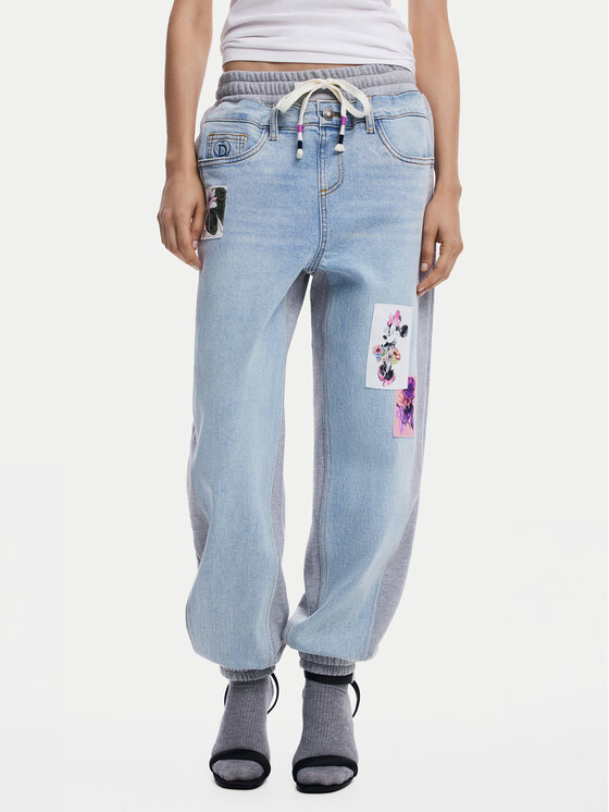 Desigual Дънки Mnnie 25SWDD72 Син Loose Fit за Жени цена