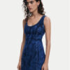 Desigual Дънкова рокля 25SWVD01 Тъмносин Slim Fit за Жени цена