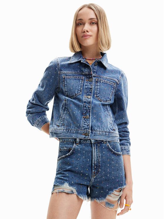 Desigual Дънково яке Benita 23SWED37 Син Regular Fit за Жени цена