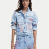 Desigual Дънково яке Los Angeles 25SWED03 Син Regular Fit цвят на ниска цена