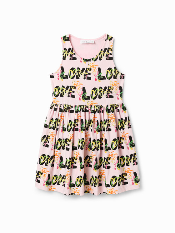 Desigual Ежедневна рокля 23SGVK11 Розов Regular Fit за Момичета цена