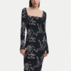 Desigual Ежедневна рокля 25SWVK05 Черен Slim Fit за Жени цена