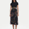 Desigual Ежедневна рокля Paisley 25SWVK32 Черен Regular Fit за Жени цена