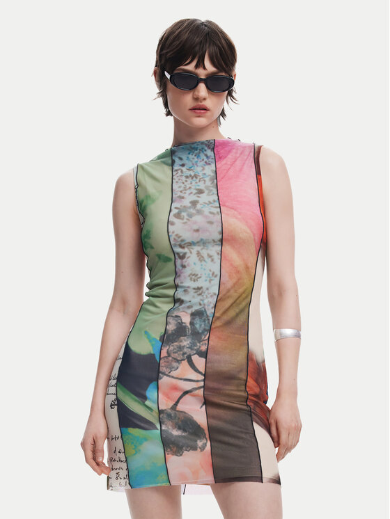 Desigual Ежедневна рокля St. Johns 25SWVK01 Цветен Slim Fit за Жени цена