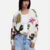 Desigual Кардиган Vania 25SWJF34 Бежов Loose Fit за Жени цена