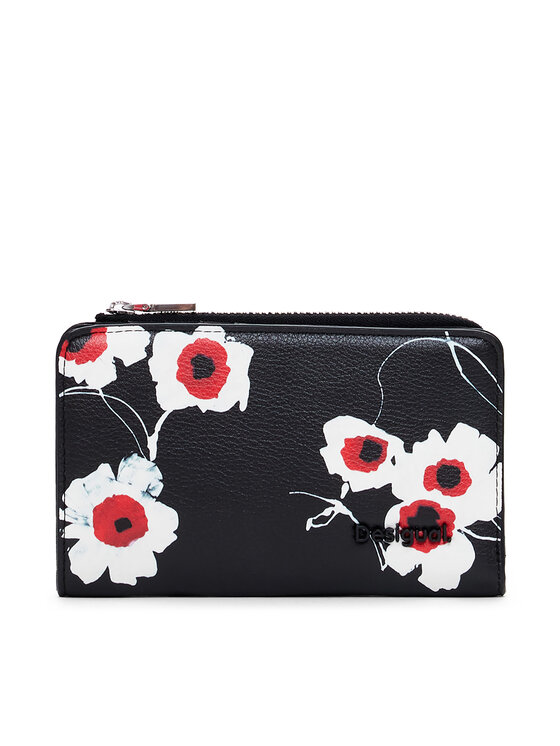Desigual Малък дамски портфейл 25SAYP12 Черен за Жени цена