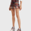 Desigual Мини пола Bora 22WWFK03 Цветен Slim Fit за Жени цена