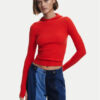 Desigual Пуловер 25SWJF19 Червен Slim Fit за Жени цена